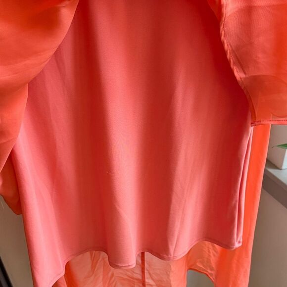 Cocomo Vibrant Orange Layered Tunic - Picture 5 of 6